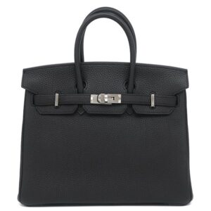 エルメス HERMES ハンドバッグ バーキン 25 トゴ ブラック シルバー金具 黒 Z 【箱】 【中古】新品同様品