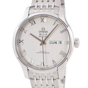 オメガ OMEGA デ ヴィル アワービジョン CO-AXIAL アニュアルカレンダー 433.10.41.22.02.001 新品同様 メンズ 腕時計自動巻き シルバー 【中古】新品同様品