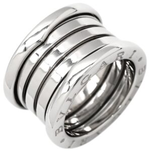 ブルガリ BVLGARI リング 指輪 ビーゼロワン B-zero1 5バンドリング ホワイトゴールド #51(JP11) BVLGARI Au750 WG 18K 18金 10号 【中古】中古美品