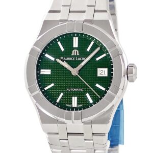 モーリスラクロア Maurice Lacroix アイコン オートマティック デイト 39mm AI6007-SS002-630-1 未使用 緑 グリーン メンズ 腕時計自動巻き グリーン 【中古】未使用保管品