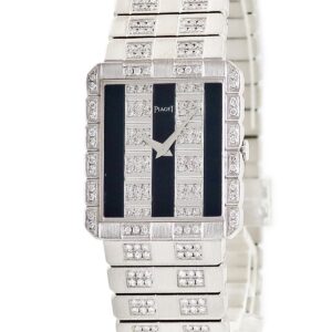 ピアジェ PIAGET プロトコール 91577C577 K18WG無垢 純正ダイヤ ヴィンテージ スクエア レディース 腕時計手巻き シルバー 【中古】