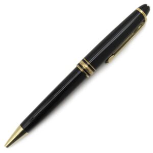 モンブラン Montblanc ボールペン マイスターシュテュック PIX ゴールドコーティング クラシック GP プレシャスレジン ブラック×ゴールド 黒 インク切れ 【中古】
