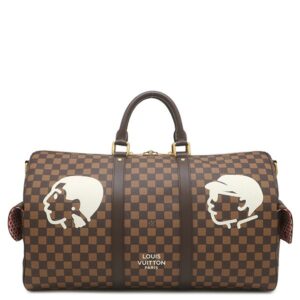 【★3％OFFクーポン】ルイヴィトン LOUIS VUITTON ボストンバッグ キーポル バンドリエール50 ダミエキャンバス ダミエ マットゴールド金具 NIGOコラボ N40799 RFID 【保存袋】 【中古】未使用保管品