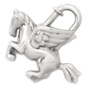 エルメス HERMES カデナ ペガサス モチーフ メタル シルバー 【Le Cheval/馬】 1993年限定 【保存袋】 【中古】中古美品