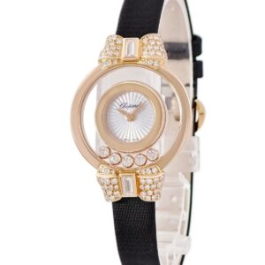 ショパール CHOPARD ハッピーダイヤモンド 209425-5001 新品同様 K18RG無垢 純正ダイヤ シェル リボン レディース 腕時計クオーツ ホワイト 【中古】新品同様品