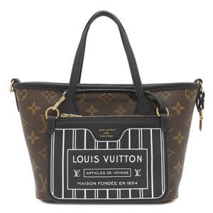 【★3％OFFクーポン】ルイヴィトン LOUIS VUITTON 2WAYバッグ ネヴァーフル インサイドアウト BB モノグラムキャンバス グレインレザー ブラック×モノグラム ゴールド金具 リバーシブル M12099 RFID 【中古】新品同様品