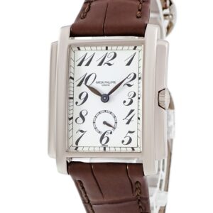 パテックフィリップ PATEK PHILIPPE ゴンドーロ 5024G-010 K18WG無垢 ホワイト アラビア スモールセコンド レディース 腕時計手巻き ホワイト 【中古】中古美品