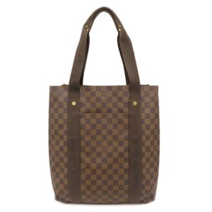【★3%OFFクーポン】ルイヴィトン LOUIS VUITTON トートバッグ カバ ボブール ダミエキャンバス ダミエ ゴールド金具 茶 N52006 CA1038 【中古】中古品