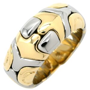 ブルガリ BVLGARI リング 指輪 アルベアーレ リング イエローゴールド×ステンレスシルバー 18K 750 18金 K18YG×SS コンビ 10.5号 【箱】 【中古】