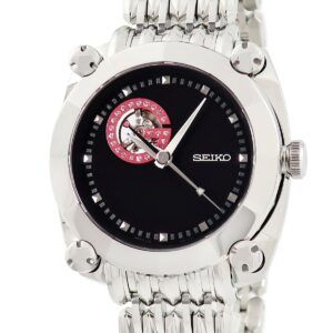 セイコー SEIKO ガランテ メカニカル SBLL009 8L38-00E0 OH済 黒 ピンク GALA SIGN ガラサイン 円柱 メンズ 腕時計自動巻き ブラック 【中古】中古美品