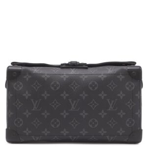 ルイヴィトン LOUIS VUITTON 2WAYバッグ ソウルトランク EW レザー モノグラムエクリプスキャンバス モノグラムエクリプス ブラック金具 シルバー金具 黒 グレー M11744 RFID 【中古】