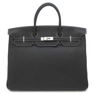 エルメス HERMES ハンドバッグ バーキン40 トゴ ブラック マットシルバー金具 【PO品】 ライン 新品 未使用 2025年製 K 【箱】 【中古】未使用保管品