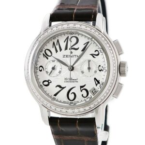 ゼニス ZENITH クロノマスター スター エルプリメロ 16.1230.4002/01.C508 純正ダイヤ クロノグラフ デイト メンズ 腕時計自動巻き シルバー 【中古】