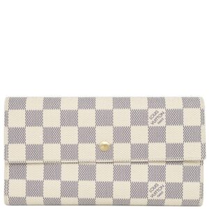 ルイヴィトン LOUIS VUITTON 長財布 ポルトトレゾール インターナショナル ダミエアズールキャンバス ダミエアズール ゴールド金具 白 三つ折り N61732 TS4111 【中古】