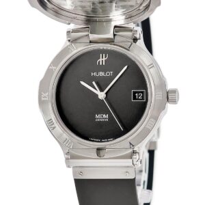 ウブロ HUBLOT ドラゴン リミテッドエディション 1589.100.1 MDM ブラック デイト 蓋付き 日本限定モデル メンズ 腕時計自動巻き ブラック 【中古】中古美品