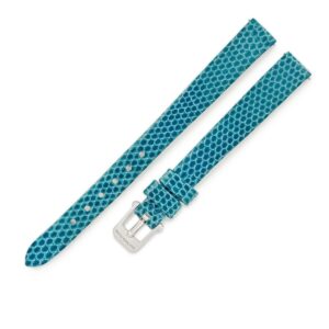 ヴァンクリーフアーペル Van Cleef & Arpels 腕時計パーツ 純正 リザード K18WG ターコイズ 替え リザードバンド ベルト 10mm ターコイズ K18WG無垢 尾錠付き バネ棒 【中古】中古美品