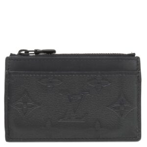 ルイヴィトン LOUIS VUITTON コインケース コインカード ホルダー カーフ モノグラムシャドウ ブラック マットブラック金具 黒 小銭入れ カードケース M82245 不明 【箱】 【中古】
