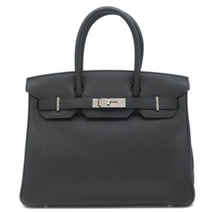 エルメス HERMES ハンドバッグ バーキン30 トゴ ブラック シルバー金具 黒 A 【箱】 【中古】