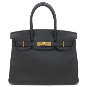 エルメス HERMES ハンドバッグ バーキン30 トゴ ブラック ゴールド金具 黒 T 【保存袋】 【中古】中古美品