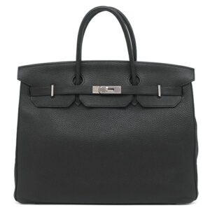 エルメス HERMES ハンドバッグ バーキン40 トゴ ブラック シルバー金具 黒 □L刻印 【保存袋】 【中古】