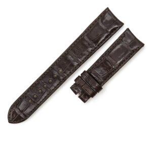ブライトリング BREITLING 腕時計パーツ クロコダイル ブラウン 新品同様 純正 替え クロコ ベルト バンド ストラップ シャイニー 艶 20mm ブラウン 茶 【中古】新品同様品