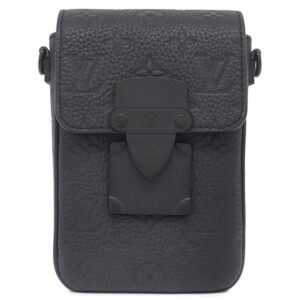 ルイヴィトン LOUIS VUITTON ショルダーバッグ Sロック ヴェルティカル ウェアラブル ウォレット レザー トリヨンレザー ノワール マットブラック金具 黒 M81524 RFID 【箱】 【中古】中古美品