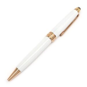 モンブラン Montblanc ボールペン ホワイト ソリテール GP ホワイトラッカー ホワイトXレッドゴールド 黒インク 筆記確認済 113325 【中古】