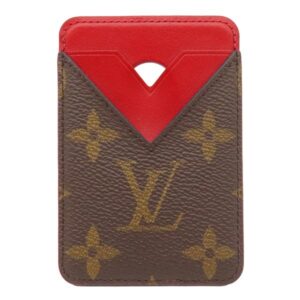 【★3％OFFクーポン】ルイヴィトン LOUIS VUITTON カードケース ポルト カルト マグネット モノグラムマカサー サリレッド MagSafe カード入れ M12856 ME0265 【箱】 【中古】中古美品