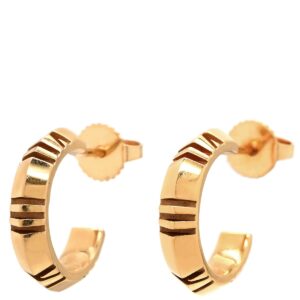 ティファニー Tiffany & Co ピアス アトラスX ピンクゴールド T＆Co. Au750 750 PG フープ ローマ数字 【箱】 【中古】中古品