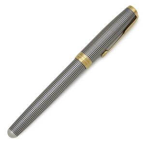 パーカー PARKER 万年筆 ソネット プレミアム シズレGT スターリングシルバー GP K18YG(ペン先) シルバー×ゴールド M(中字) カートリッジ コンバーター両用式 1931489 【ケース】 【中古】未使用保管品