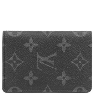 ルイヴィトン LOUIS VUITTON カードケース オーガナイザー ドゥ ポッシュ レザー モノグラムエクリプスキャンパス モノグラムエクリプス 黒 名刺入れ M61696 RFID 【保存袋】 【中古】