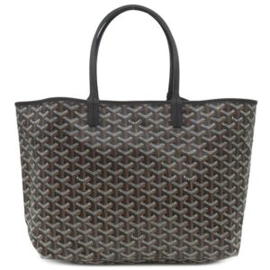 ゴヤール GOYARD トートバッグ サンルイPM PVC ゴヤールディンキャンバス シュヴロッシュカーフスキン ブラック SAC SAINT LOUIS PM ヘリンボーン 黒 リバーシブル AMALOUISPM01 【中古】