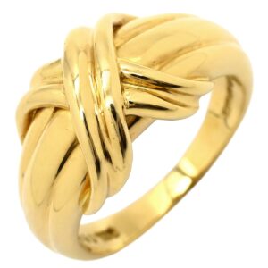 ティファニー Tiffany & Co リング 指輪 シグネチャー イエローゴールド 750 18K 18金 YG 7.5号 【中古】中古美品