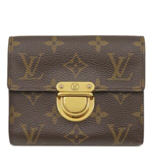 ルイヴィトン LOUIS VUITTON 三つ折り財布 ポルトフォイユ コアラ モノグラムキャンバス モノグラム ゴールド金具 茶 M58013 CA0065 【中古】中古品