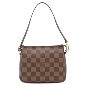 ルイヴィトン LOUIS VUITTON ポーチ トゥルース メイクアップ ダミエキャンバス ダミエエベヌ ゴールド金具 茶 アクセサリーポーチ N51982 SP1010 【中古】