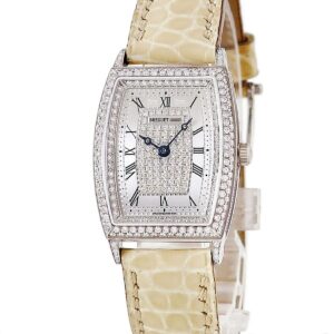 ブレゲ BREGUET ヘリテージ トノーカンブレ 8671BB/61/964/DD00 K18WG無垢 純正ダイヤ ローマン トノウ レディース 腕時計自動巻き シルバー 【中古】