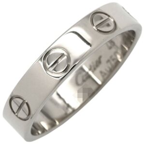 カルティエ Cartier リング 指輪 ラブリング スモールモデル ホワイトゴールド #48 LOVE Ring Au750 18K 18金 ミニサイズ 8号 B4085148 【保証書】 【中古】