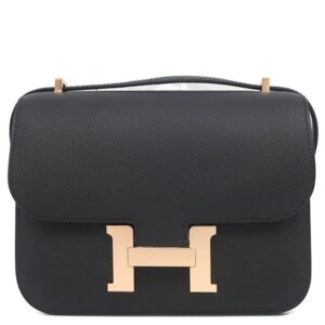 エルメス HERMES ショルダーバッグ コンスタンスミニ 3 ミロワール ヴォーエプソン ブラック ピンクゴールド金具 黒 PG RG K刻印(2025年製) 【保存袋】 【中古】
