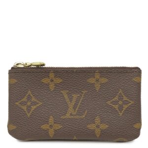【★3％OFFクーポン】ルイヴィトン LOUIS VUITTON コインケース ポシェット クレ モノグラムキャンバス モノグラム ゴールド金具 茶 小銭入れ キーチェーン付き M62650 CA0022 【中古】中古美品