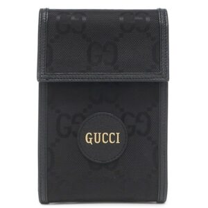 グッチ GUCCI ショルダーバッグ オフ ザ グリッド ミニバッグ ナイロン レザー ブラック シルバー金具 黒 625599 【中古】中古美品