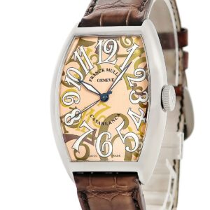 フランクミュラー FRANCK MULLER カサブランカ カモフラージュ 5850 C BR トノウ ピンクベージュ 15周年記念 限定 メンズ 腕時計自動巻き ベージュ 【中古】