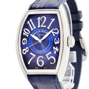 フランクミュラー FRANCK MULLER グランド カーベックス CX36SCAT ACAC Blue 新品同様 ギョーシェ 青 アラビア メンズ 腕時計自動巻き ブルー 【中古】