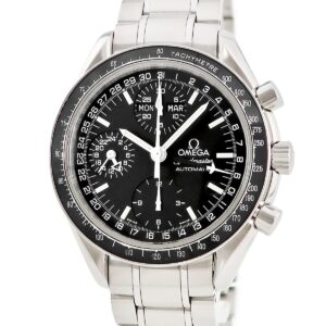 オメガ OMEGA スピードマスター マーク40 3520.50.00 OH済 ブラック クロノグラフ トリプルカレンダー メンズ 腕時計自動巻き ブラック 【中古】