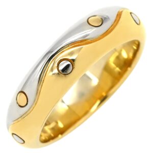 ブルガリ BVLGARI リング 指輪 オンダリング イエローゴールド×ホワイトゴールド 750 18金 YG WG コンビ 13.5号 【中古】中古美品