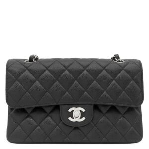 シャネル CHANEL ショルダーバッグ マトラッセ 23 Wチェーン キャビアスキン ブラック シルバー金具 黒 ダブルフラップ ランダムシアリル 【保存袋】 【中古】新品同様品