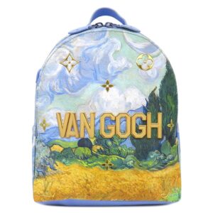 【★3％OFFクーポン】ルイヴィトン LOUIS VUITTON リュック・デイパック ゴッホ パームスプリングス PVC ブルー ゴールド金具 マスターズコレクション メタリックブルー金具 M43374 FL2147 【保存袋】 【中古】新品同様品