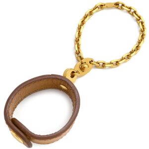 エルメス HERMES グローブホルダー ノマド オーストリッチ GP チェスナッツ ゴールド金具 茶 手袋ホルダー 【中古】中古品