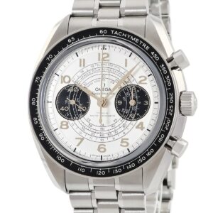 オメガ OMEGA スピードマスター クロノスコープ パリ 2024 522.30.43.51.02.001 新品同様 オリンピック メンズ 腕時計自動巻き シルバー 【中古】