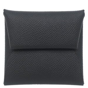 エルメス HERMES コインケース バスティア ヴォーエプソン ブラック シルバー金具 2024年製 黒 W 【箱】 【中古】未使用保管品