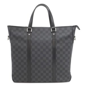 ルイヴィトン LOUIS VUITTON ビジネスバッグ タダオ ダミエグラフィットキャンバス ダミエグラフィット シルバー金具 黒 グレー 2WAY トート ショルダー N51192 DU0131 【中古】